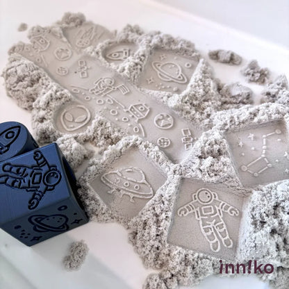 Space-Themed 2-in-1 Cube with Roller – A Twist on Classic Dough Play - by inniko