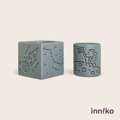 Space-Themed 2-in-1 Cube with Roller – A Twist on Classic Dough Play - by inniko