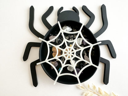 Spider with removable Fluorescent Web Bio Sensory Play Tray