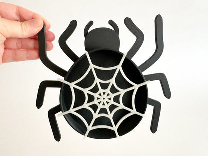 Spider with removable Fluorescent Web Bio Sensory Play Tray