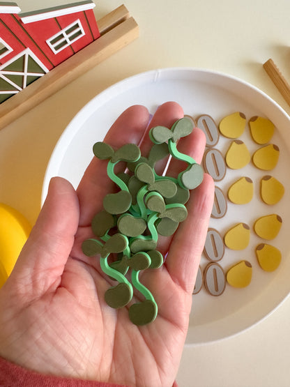 Feed the Bunny Sensory Play Tube with 20 pcs Garden Feast