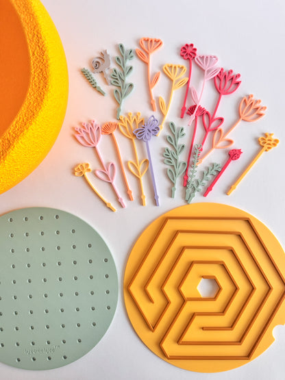 3D-printed Inserts for Stapelstein Stepping Stones by WooBeWee