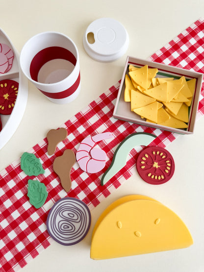 Little Chef’s Taco Bar, Sensory Play Collection, 3D-Printed Pretend Play Set