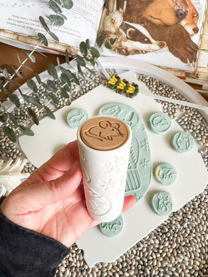 The Mitten Story Play Roller and Stamp Set by inniko