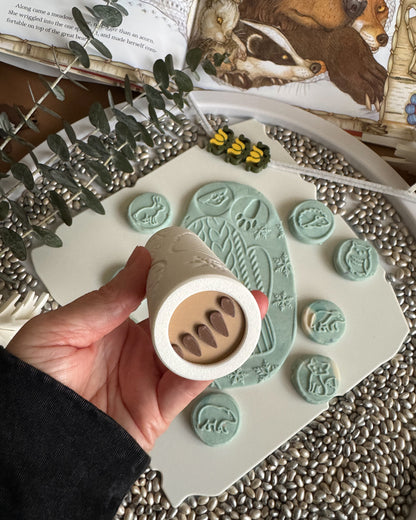 The Mitten Story Play Roller and Stamp Set by inniko