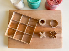 Load image into Gallery viewer, Tic Tac Toe: Cut, Stamp &amp; Go, Playdough Cutter and Stamp set of 5
