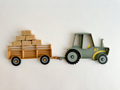 NEW Tractor and Trailer Bio Sensory Play Tray