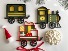 Load image into Gallery viewer, Train Bio Sensory Tray with movable wheels
