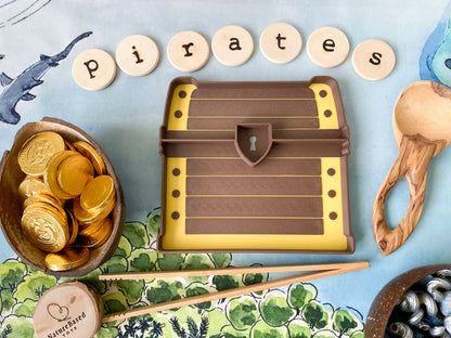 Pirate-Themed Bio Trays for Sensory Play