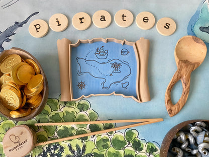 Pirate-Themed Bio Trays for Sensory Play