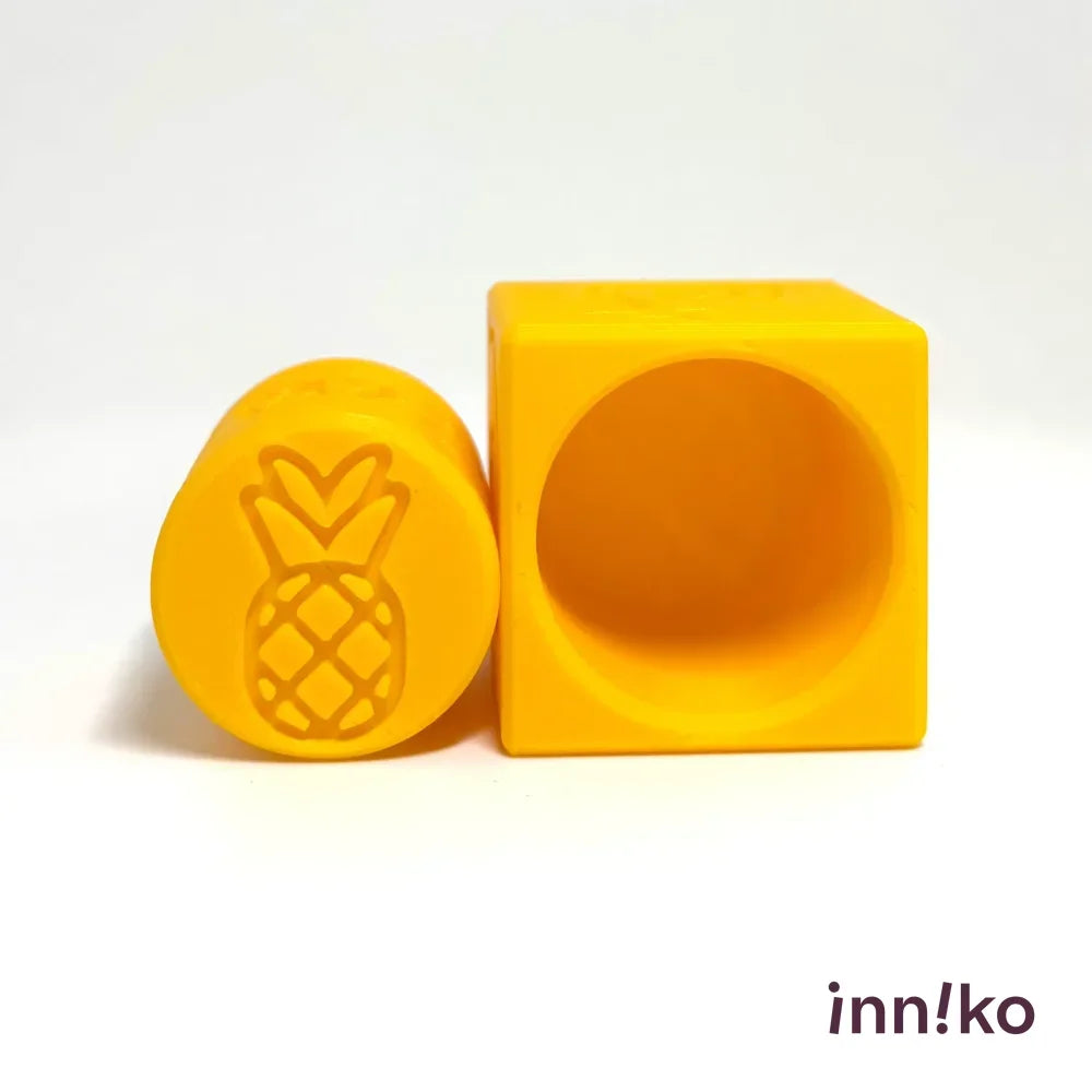 Tropical Fruits 2-in-1 Cube with Roller – A Twist on Classic Dough Play - by inniko