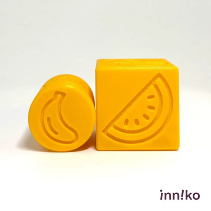 Tropical Fruits 2-in-1 Cube with Roller – A Twist on Classic Dough Play - by inniko