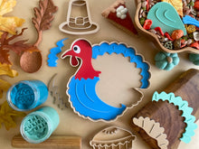 Load image into Gallery viewer, Turkey Shaped Sensory Tray with Puzzle Pieces
