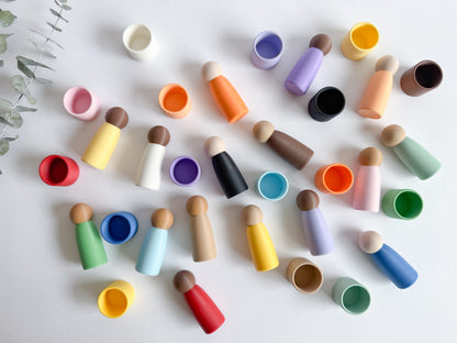 Unity Peg Dolls and Mini Bowl Collection by WooBeWee™