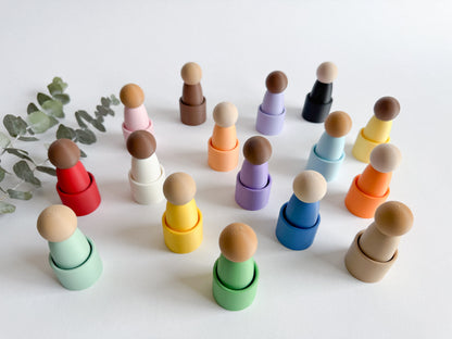 Unity Peg Dolls and Mini Bowl Collection by WooBeWee™