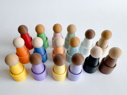 Unity Peg Dolls and Mini Bowl Collection by WooBeWee™