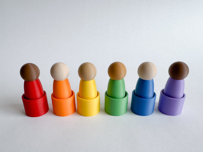 Unity Peg Dolls and Mini Bowl Collection by WooBeWee™