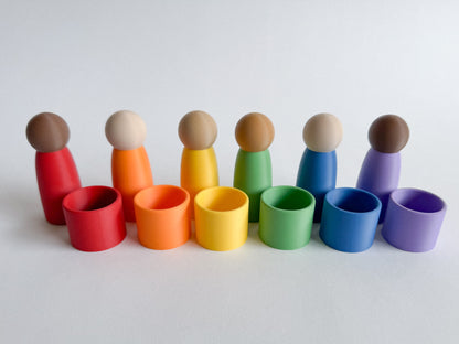 Unity Peg Dolls and Mini Bowl Collection by WooBeWee™