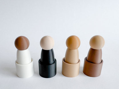 Unity Peg Dolls and Mini Bowl Collection by WooBeWee™