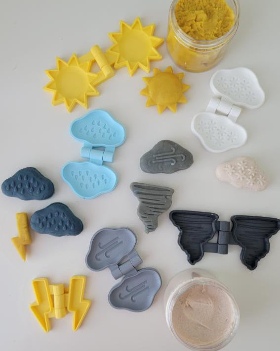 Weather Forecast Mini Molds in set or individual
