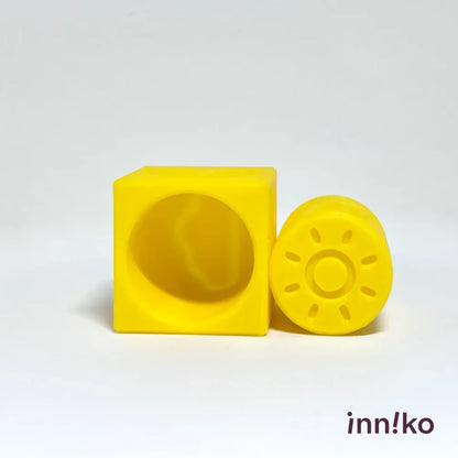 Weather-themed 2-in-1 Cube with Roller – A Twist on Classic Dough Play - by inniko