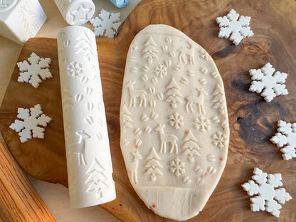 Winter and Christmas-themed Playdough Roller - A Twist on Classic Dough Play - by inniko