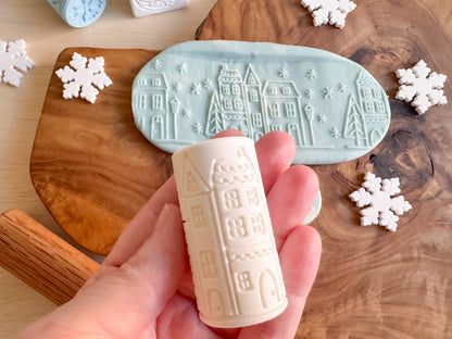 Winter and Christmas-themed Playdough Roller - A Twist on Classic Dough Play - by inniko