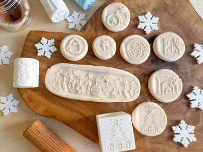 Winter and Christmas-themed Playdough Roller - A Twist on Classic Dough Play - by inniko
