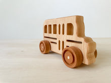 Load image into Gallery viewer, Nature Based Toys, Handmade, Daddy&#39;s Treasures, Wooden Tractor, Wooden Toy, Wooden toys, Wooden Tractor with trailer, Toy Tractor, Handmade, wooden gift, Natural wood toys, Wooden Tractor Toy with Trailer, Farm Vehicle Set, Toddler Push Toy, Montessori, Natural Toy Gift For Kid, Waldorf Toys, Baby Shower Birthday Gift, wooden airplane, airplane, school bus
