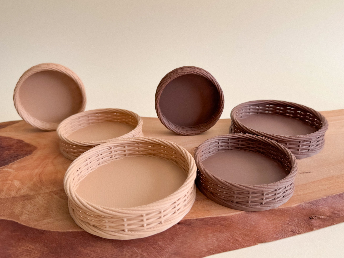 Mini 3D-Printed Woven Basket – Sensory Play Accessory