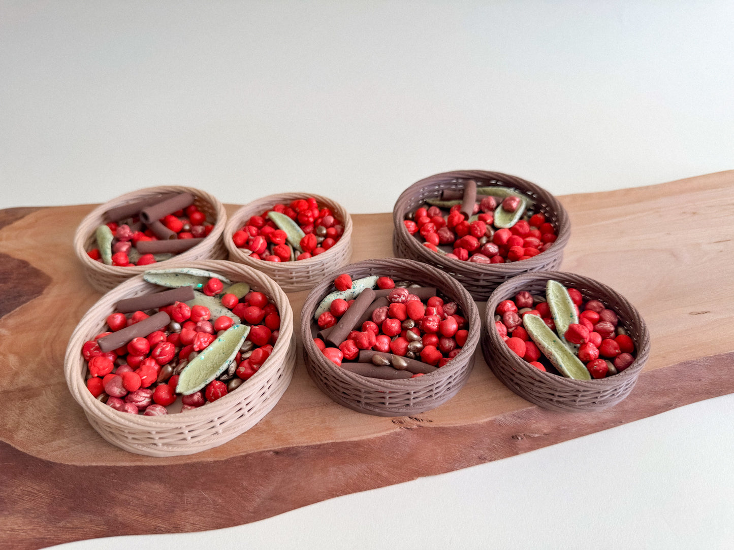 Mini 3D-Printed Woven Basket – Sensory Play Accessory