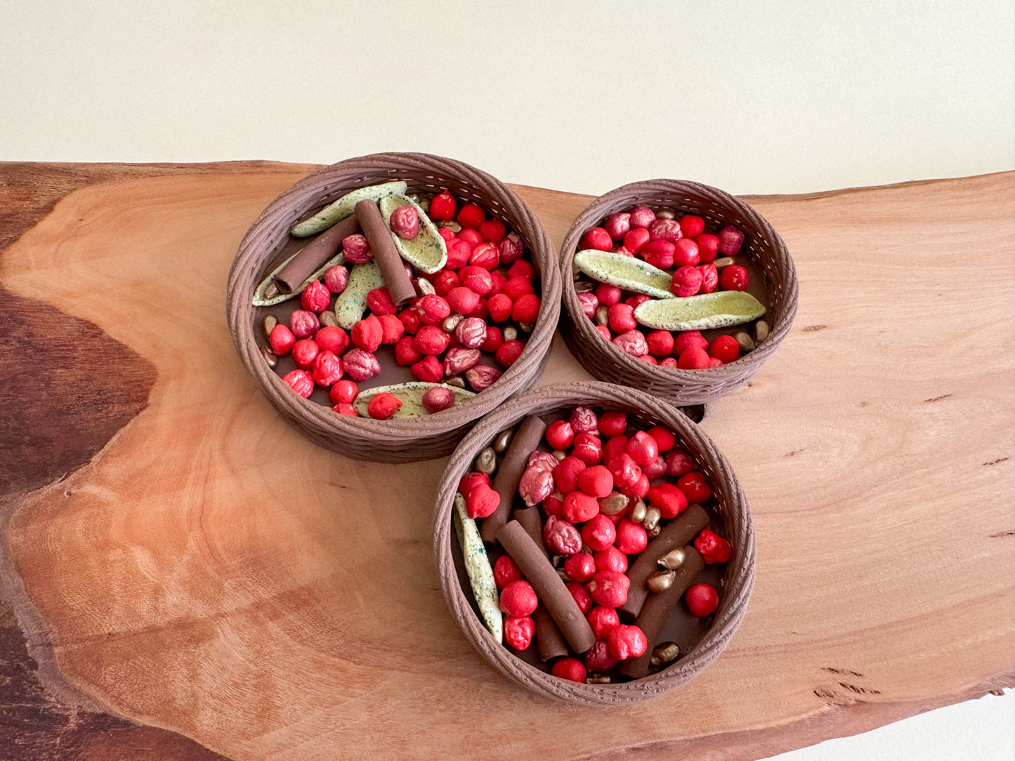Mini 3D-Printed Woven Basket – Sensory Play Accessory