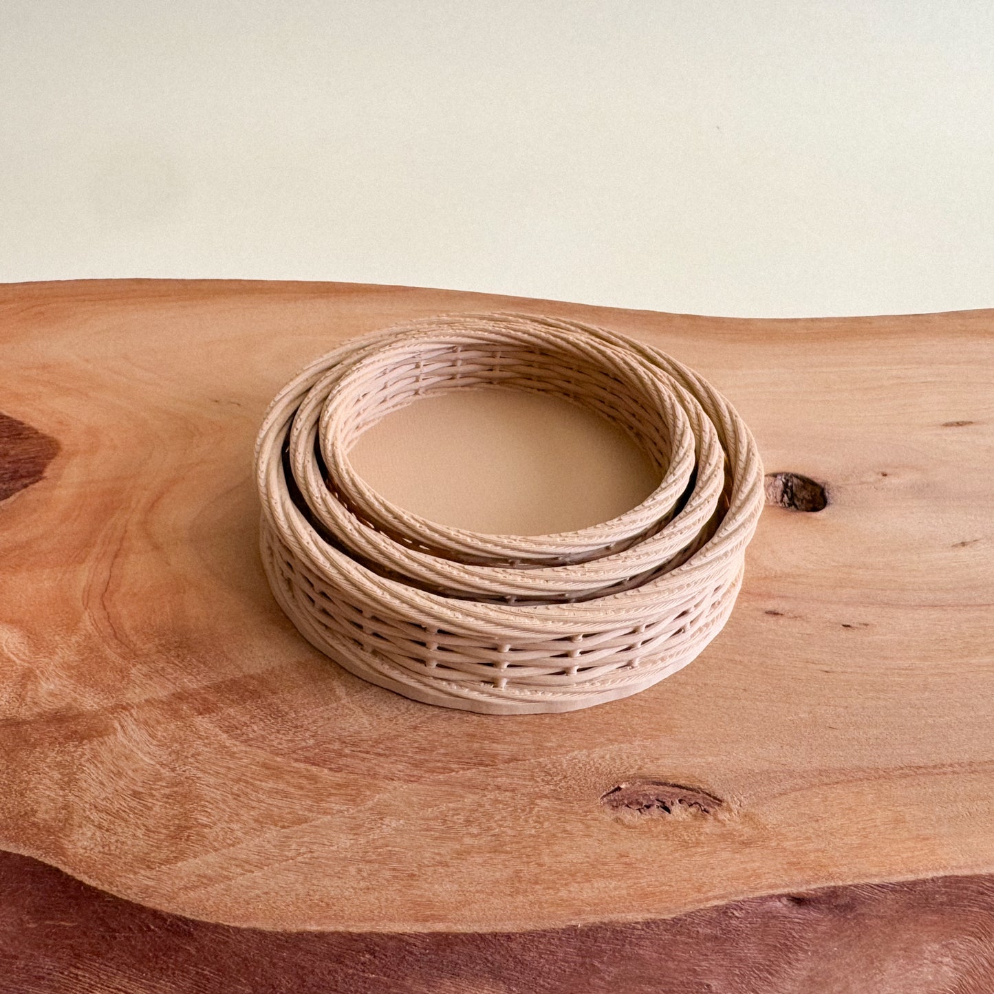 Mini 3D-Printed Woven Basket – Sensory Play Accessory