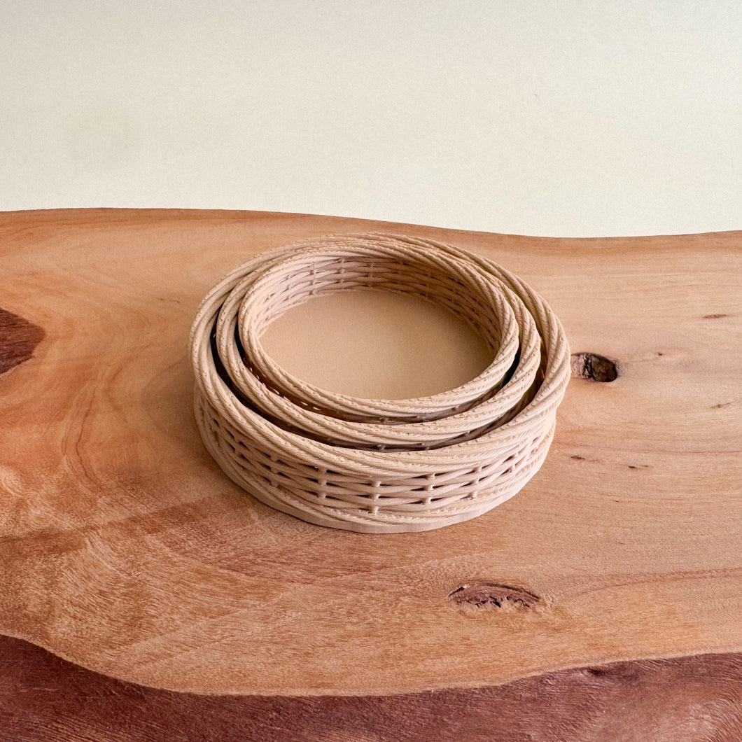 Mini 3D-Printed Woven Basket – Sensory Play Accessory
