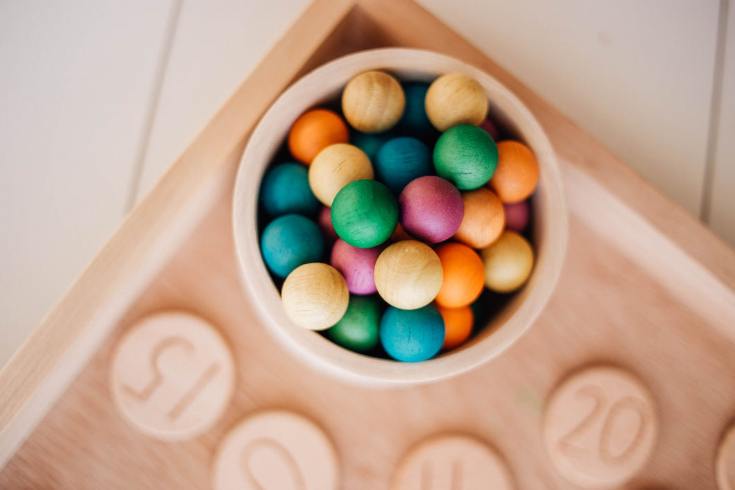 Wooden Balls Set of 50 (colored)