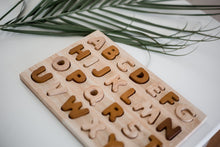 Load image into Gallery viewer, Natural Uppercase Alphabet Puzzle
