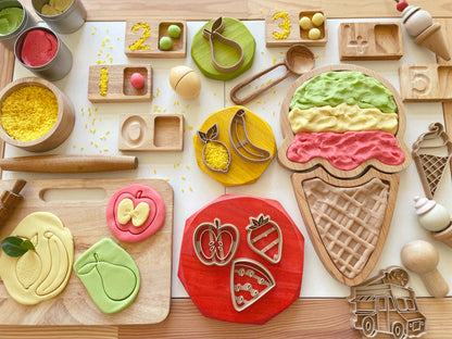 Mini Fruit Bio Dough Cutters set of 6