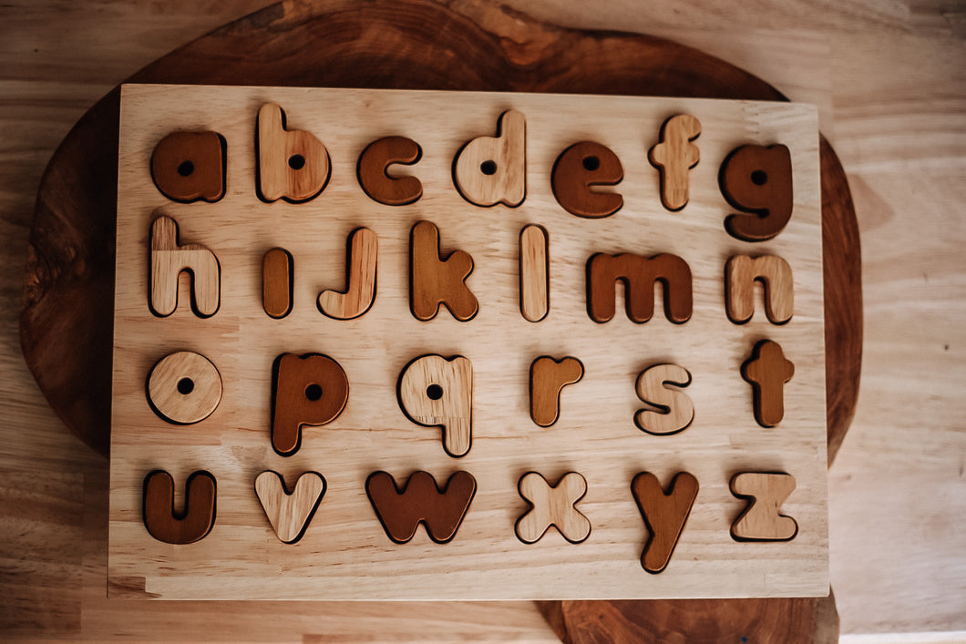 Natural Lowercase Alphabet puzzle