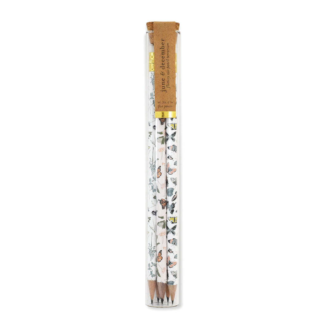 Fluttery Mix Pencil Terrarium by June and December
