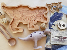 Load image into Gallery viewer, Tyrannosaurus Rex Wooden Sensory Tray
