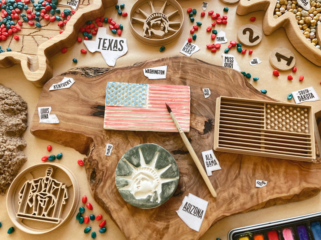 USA-themed Bio Dough Cutter set or individual