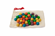 Load image into Gallery viewer, Wooden Balls Set of 50 (colored)

