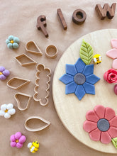 Load image into Gallery viewer, Build a Flower Bio Dough Cutter set of 7
