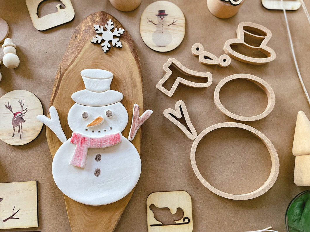 Build a Snowman Bio Dough Cutter set of 6