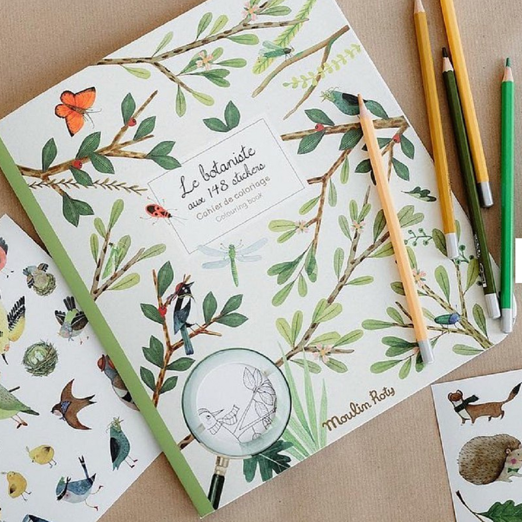 Botanist/Garden Theme Coloring Books & Stickers