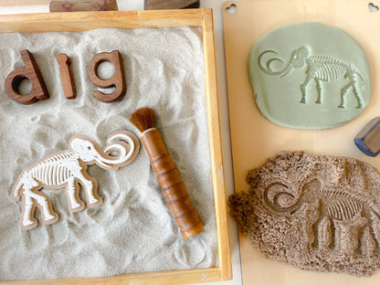 Prehistoric Fossils for Sensory Play