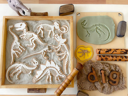 Prehistoric Fossils for Sensory Play