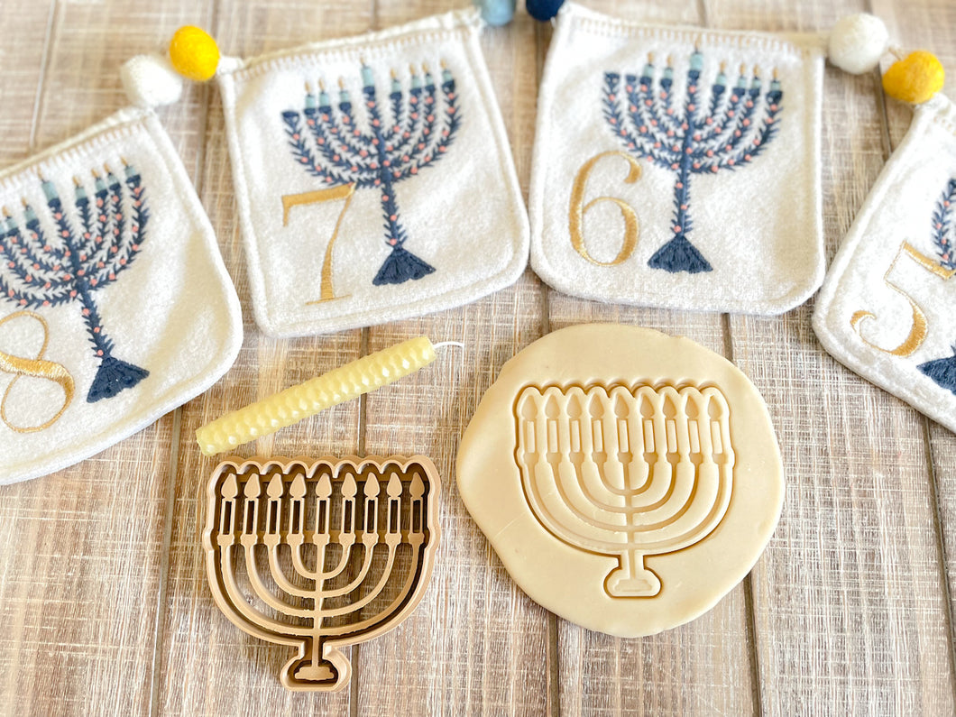 Hanukkah Menorah Bio Dough Cutter