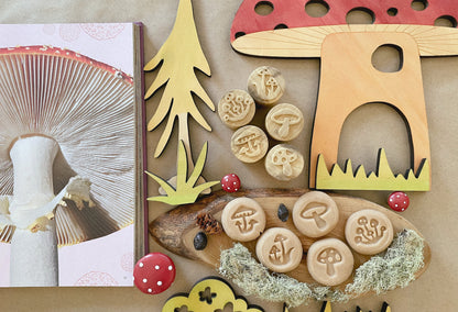 Mushrooms Playdough Stamps set of 5