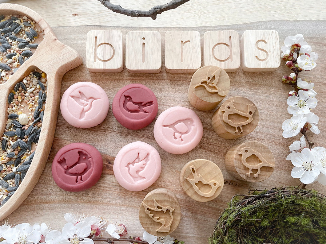 Bird Playdough Stamps set of 5